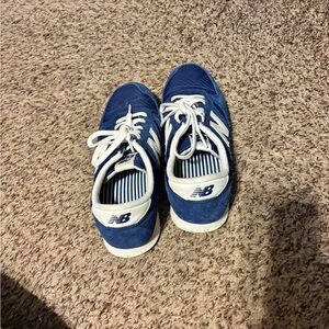 New Balance Royal Blue and White Sneakers
